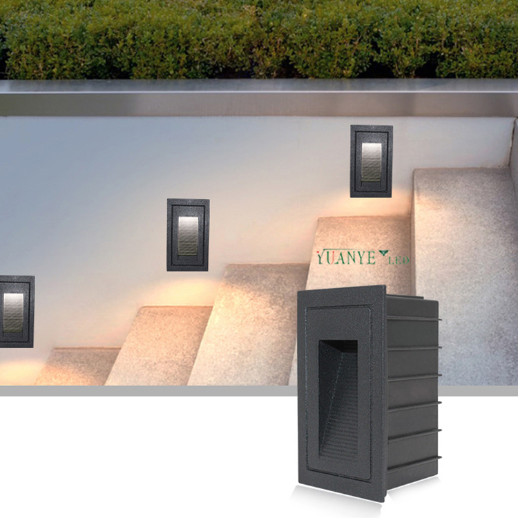 Étape en aluminium Light Outdoor Creative Garden Wall Light Yy-QJL018 1W 3W 5W DMX Éclairage décoratif yuanyeled 11
