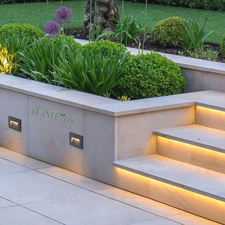 Éclairage étape d'escalier Tuya Smart Control Yy-QJL007 Capteur de mouvement dimmable Light Embedded 3000K 4000K Rgbwy Yuanyeled 11