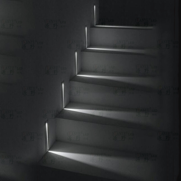 Yuanyeled - Ip65 Outdoor Stairs Wall Led Deck Step Light Recessed Mounted Narrow Beam Aluminum 10