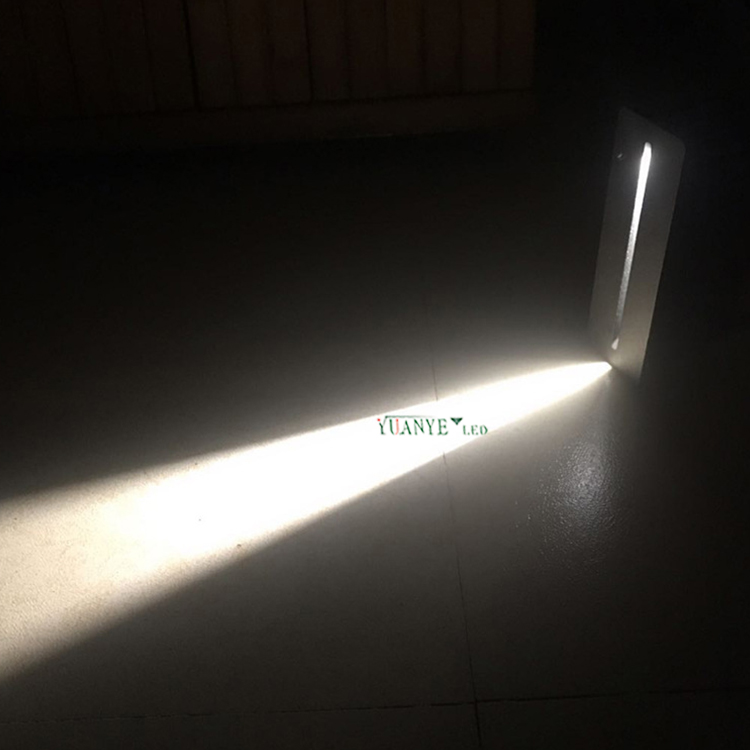 Yuanyeled - Ip65 Outdoor Stairs Wall Led Deck Step Light Recessed Mounted Narrow Beam Aluminum 8