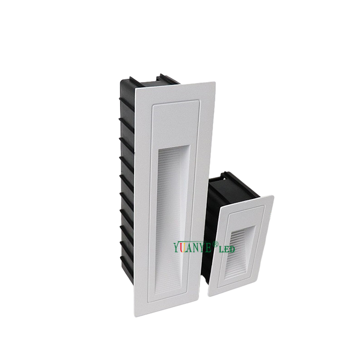 Tangga dinding luar yang tersembunyi dipasang cahaya yy-qjl019 persegi hitam ledi lanskap lanskap cahaya yuanyeled 7