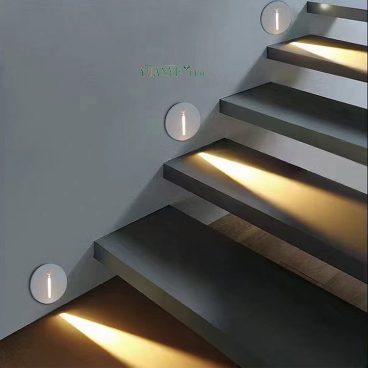 Piso LED Luz de escalera integrada yy-qjr008 con dmx512 luz de pared blanca cálida para el parque de corredor de patio yuanyeled 10