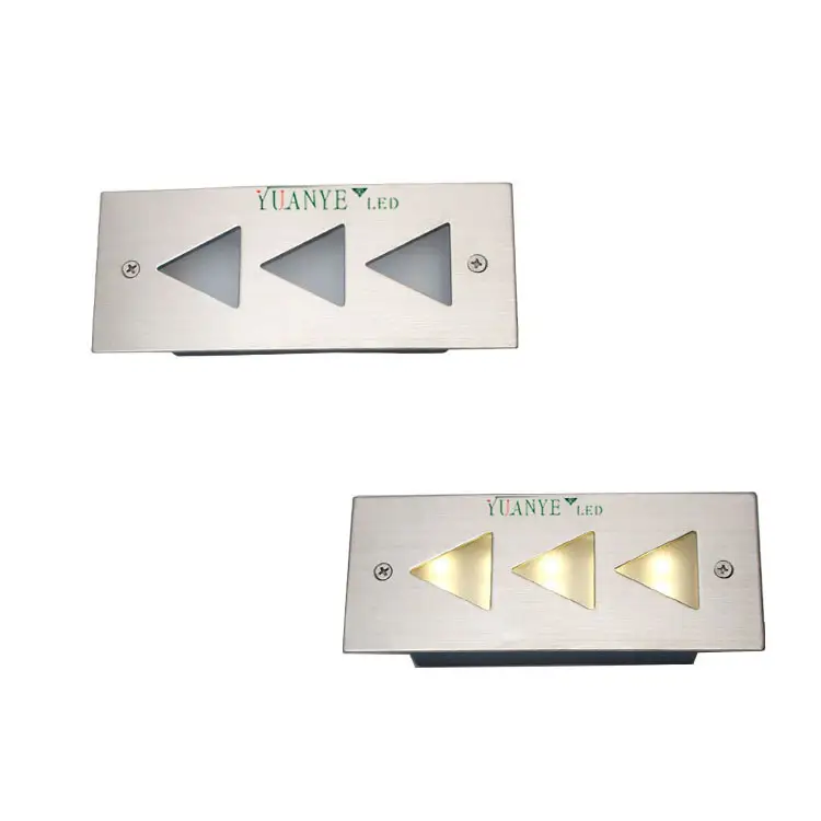 LEDランプの埋め込み式階段の壁ライトリモコンYY-QJL005 1W 3W 5W LEDステップライト3000K 4500K 6000K YUANYELED 1