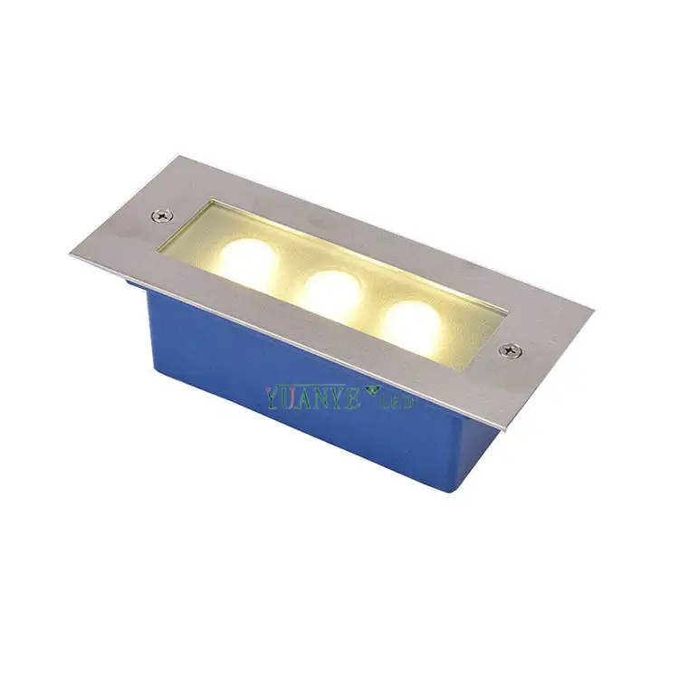 Commercial Trangle Sensing Embedded Led Step Wall Lamp DC24V YY-QJL003 Modern 1w 3w 5w Warm White Yuanyeled 1
