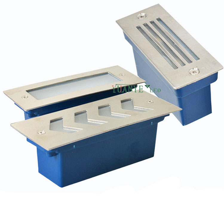 상업용 트랑스 감지 임베디드 LED 스텝 벽 램프 DC24V YY-QJL003 현대 1W 3W 5W 따뜻한 흰색 Yuanyeled 7