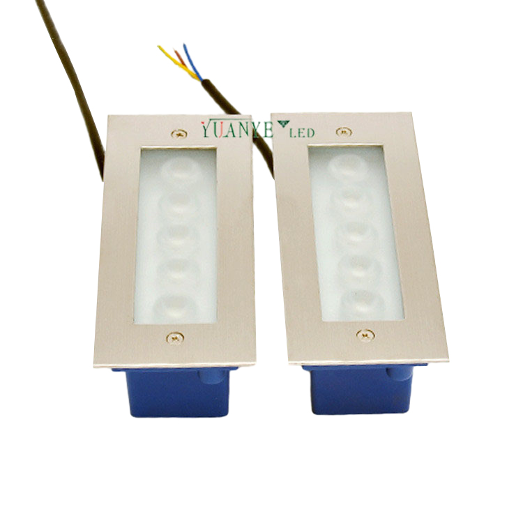 상업용 트랑스 감지 임베디드 LED 스텝 벽 램프 DC24V YY-QJL003 현대 1W 3W 5W 따뜻한 흰색 Yuanyeled 9