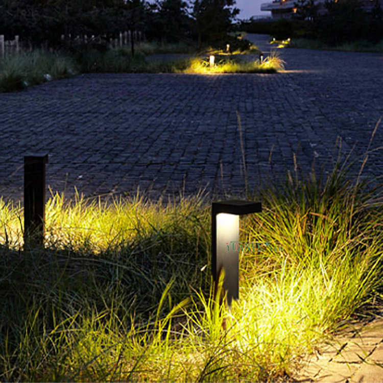 Yuanyed - Профессиональный парк солнечной энергии Light Bluetooth Tuya Smart Control Bollard Garden Lights RGB Изменение YY -CPS20D 10