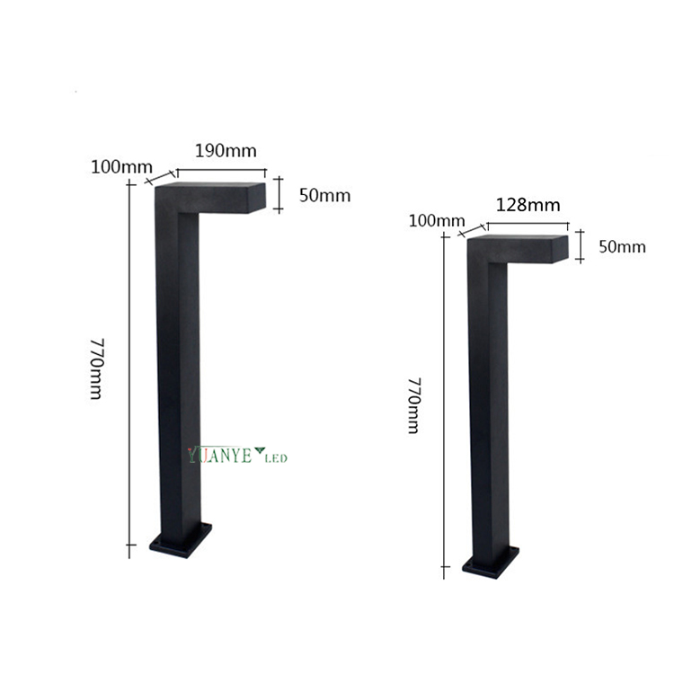 Fabricante Shenzhen Moderno LED Post Pillar Light YY-CPS20D Paisagem de jardim decorativo externo 7W 9W 12W Yuanyeled 7