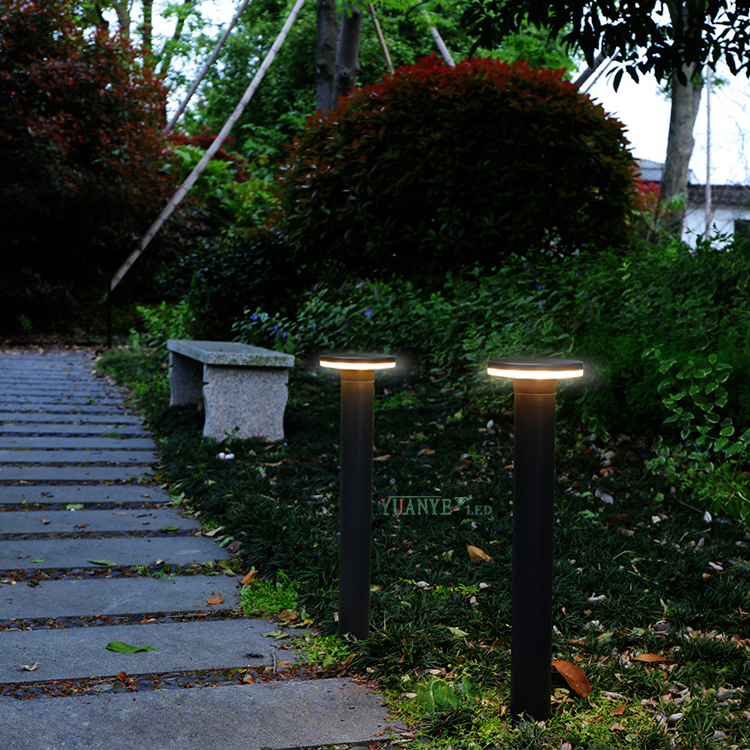 YuAnyELED Exterior Lighting 220V Modern LED Bollard Garden Lights Pathway YY-CPR15D用アルミニウムハウジ 11