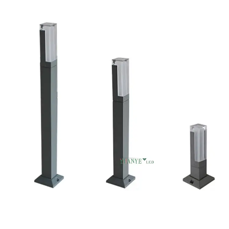 YuanyELED LAWN LIGHT 3000K 4000K DALI AMUSEMENT LIGHTS HEIGE 0.5M 0.6M 220Vソーラーボラードガーデン照明YY-CPS18D 1