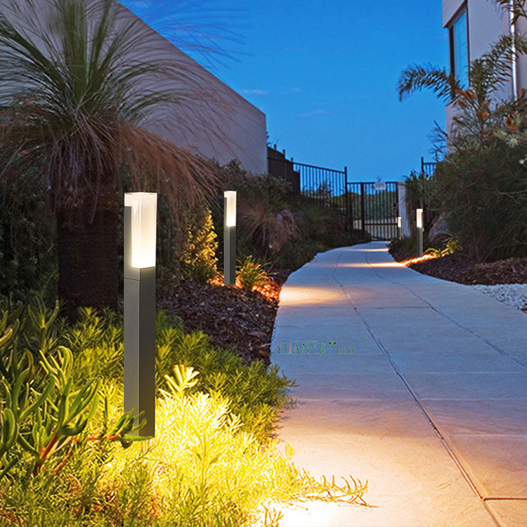 YuanyELED LAWN LIGHT 3000K 4000K DALI AMUSEMENT LIGHTS HEIGE 0.5M 0.6M 220Vソーラーボラードガーデン照明YY-CPS18D 10