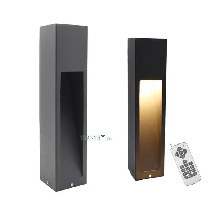 DMX512 Lâmpada de pós-gramado moderna 5W 6W 9W 12W 1m 1,2m yy-cps12d RGB Bollard Light for Theme Park Plaza Yuanyeled 1