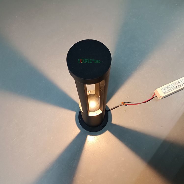 Moden LED Smart Bollard Garden Light Light Yuanyeled Dimmable Alexa Google Home Control for Pathway YY-CPL15D 8