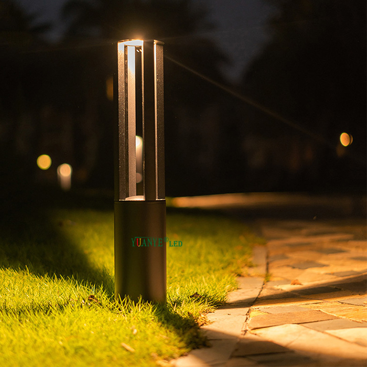Moden LED Smart Bollard Garden Light Light Yuanyeled Dimmable Alexa Google Home Control for Pathway YY-CPL15D 11