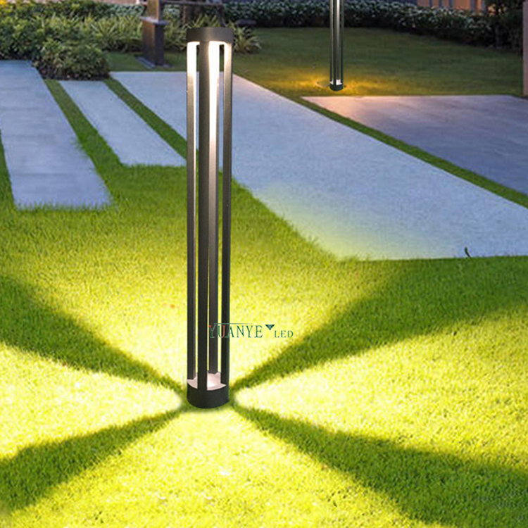 Yuanyeled de alta qualidade LED Bollard Outdoor Lawn Light DC 12V 360 graus de alumínio para decoração da via YY-CPL14D 11