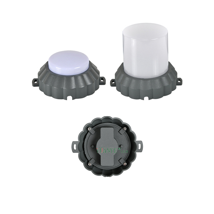 yuanyeled - Produk Upgrade Lampu Titik Bulat RGB Aluminium Dapat Diredupkan DMX512 Lampu Tangga Retro YY-DG013 1