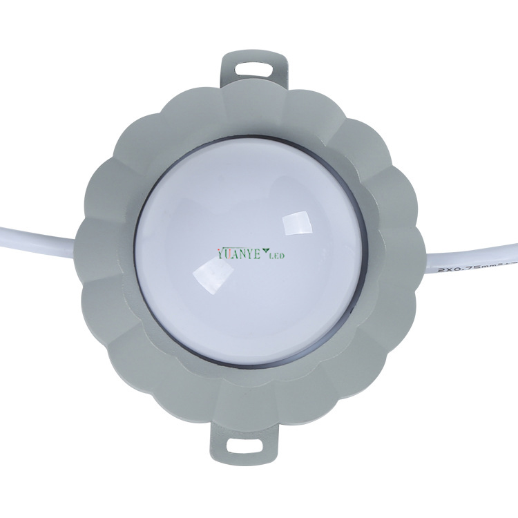 yuanyeled - Produk Upgrade Lampu Titik Bulat RGB Aluminium Dapat Diredupkan DMX512 Lampu Tangga Retro YY-DG013 5