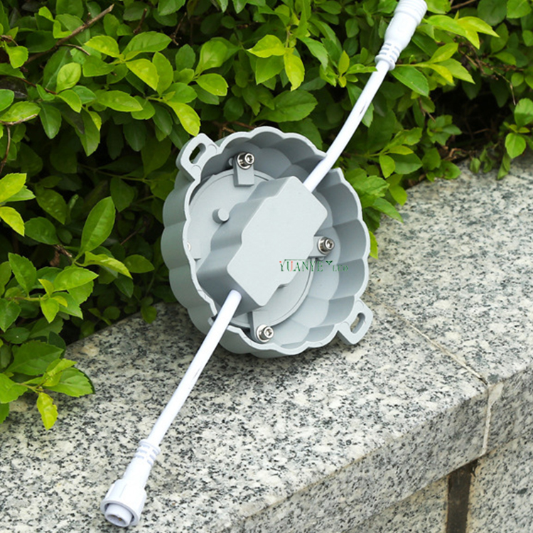 Yuanyeled - Actualización Producto redondo Luz de punto Round RGB Aluminio Dimmable DMX512 luces de escalera retro yy -dg013 8