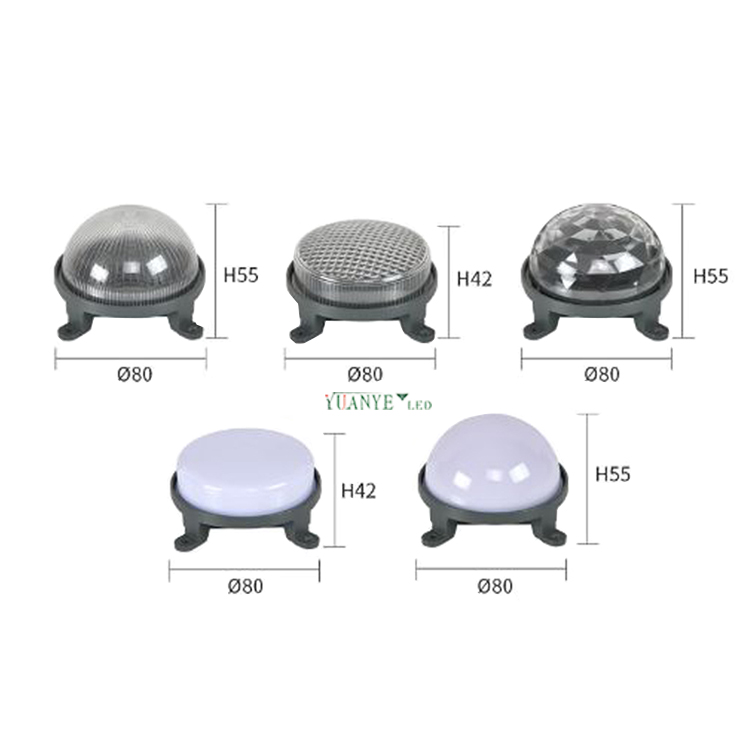 Yuanyed - Светодиодный пиксель DMX Point Light 3W 5W 7W DIA80 мм 108 мм Внешний водонепроницаемый адрес rgb rgbw yy -dg017 7