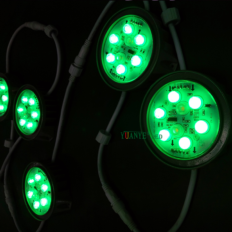 Yuanyeled - Luz comercial de píxeles de emergencia Lighting 3W 6W 7W Luz de escalera RGB 3000K TRIAC YY -DG002 4