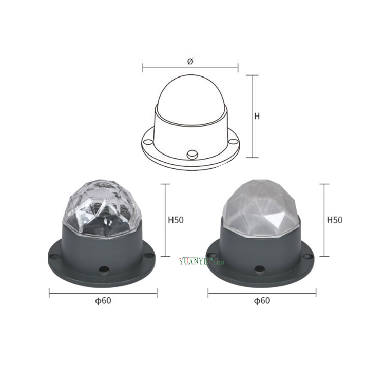 yuanyeled - Permanent Light 1w 2w 3w 3000k Fancy Lights 4 In 1 Ip65 Rgbw China Led Point Lighting Point lights YY-DG029 5