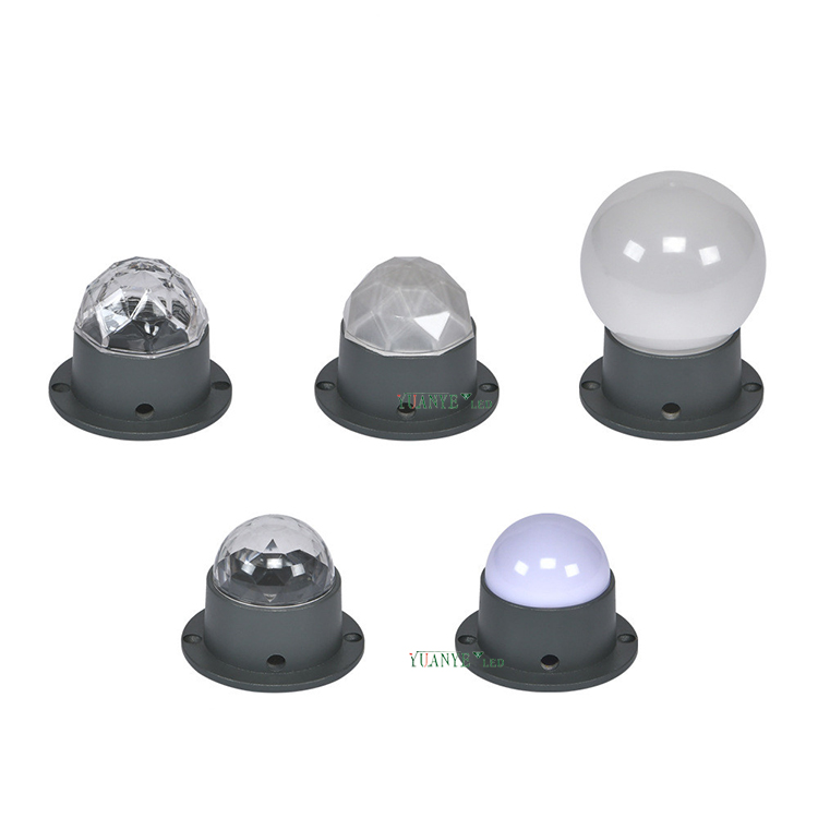 Yuanyeled - Luz permanente 1W 2W 3W 3000K Luces elegantes 4 en 1 IP65 RGBW Punto LED Punto de iluminación Luces YY -DG029 7