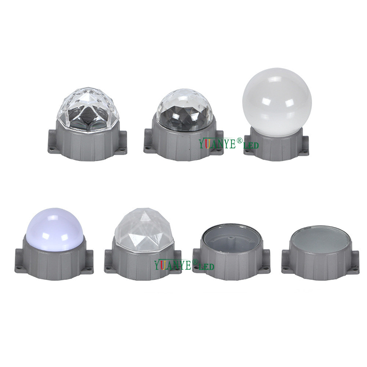 yuanyeled - Projecteur LED Pixel programmable DMX512 1W 2W 3W Diamètre 4,6 cm (1,8 pouce) pour stades sportifs YY-DG028 1