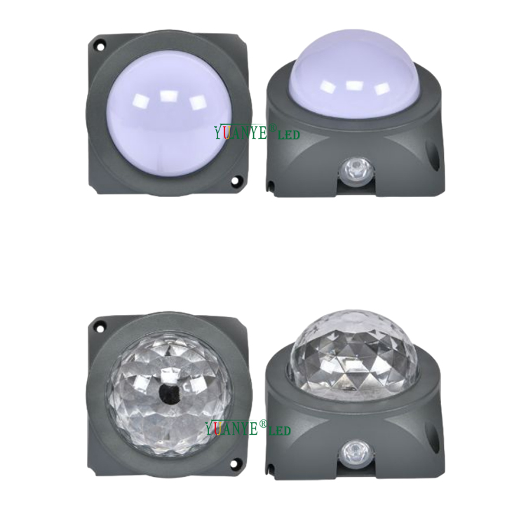 Yuanyeled - Efek Pelangi Lampu LED Lampu Aluminium 9W 15W 21W 220V Lampu Dekorasi RDM Permanen YY -DG025 5