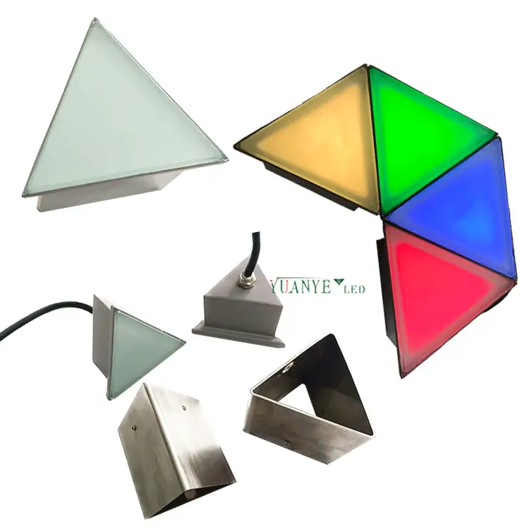 Yuanyeled - Outdoor -LED unterirdische Leuchten Fernbedienung warmer wasmes Weiß wasserdichte IP65 für Zaungarten YY -DZT001 1