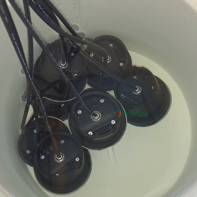 Yuanyeled - LED personnalisés souterraines lumières IP65 Éclairage extérieur imperméable DMX512 RGBW 12W Round Yy-DMR002 8