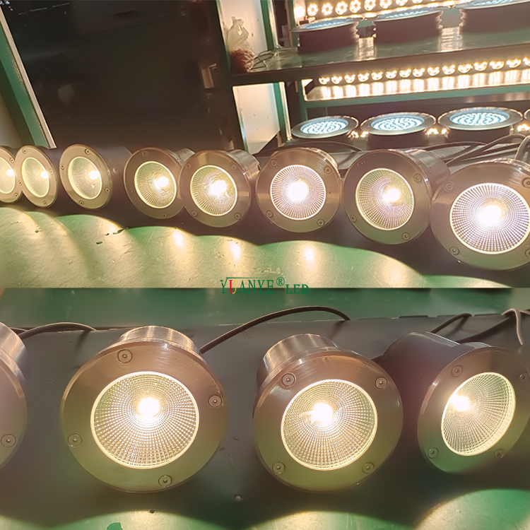 Yuanyeled - LED personnalisés souterraines lumières IP65 Éclairage extérieur imperméable DMX512 RGBW 12W Round Yy-DMR002 9