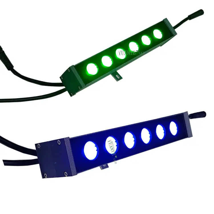 مصباح غسالة حائط واجهة 4IN1 RGBW 6 LEDS طارئ طارئ LED LED LID LIGH4057 1