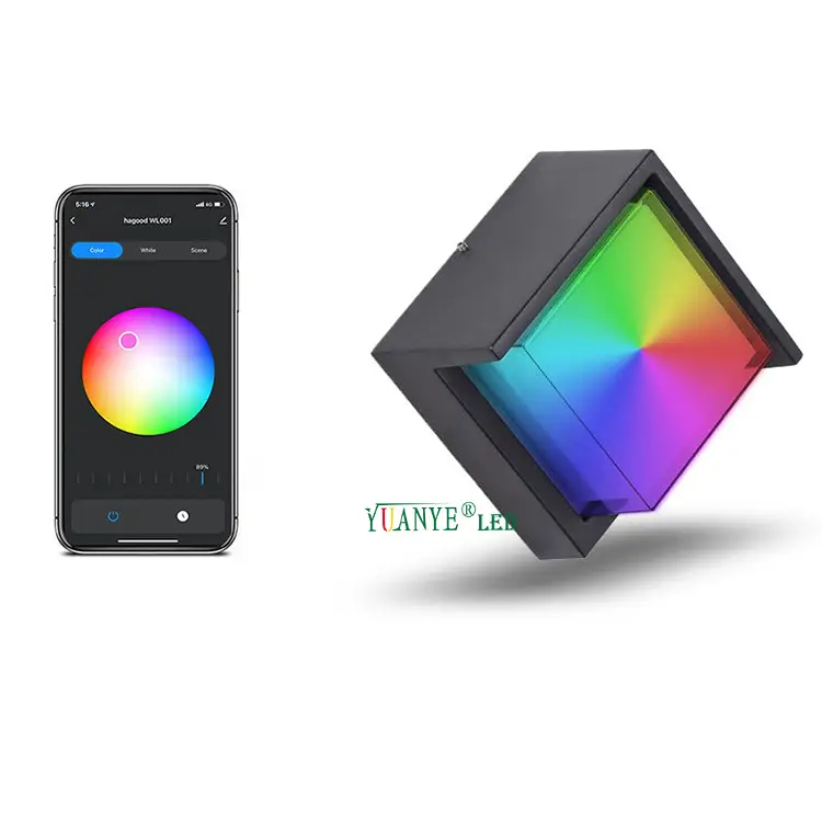 YUANYELED- LED 스마트 벽 라이트 에너지 절약 알루미늄 CE UL RGB 스트리트 라이트 DALI 원격 제어 YY -BDR022 1