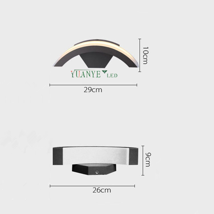 Yuanyeled - Suplai Cerdas Dinding Cerdas Housing Housing Rendah IP65 Sensing Otomation WiFi DMX Lampu Dinding Opsional YY -BDL010 9