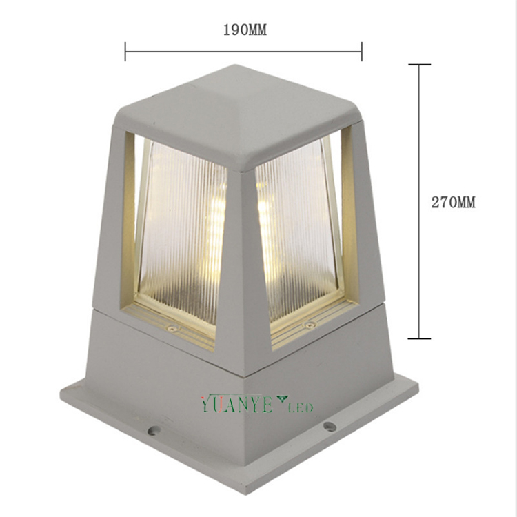 Yuanyeled - Nouveau mur d'arrivée Lumière Aluminium 5W 6W 7W 9W LED OUTDOOR WiFi Control Landscape Layscape Yy-BDS027 8