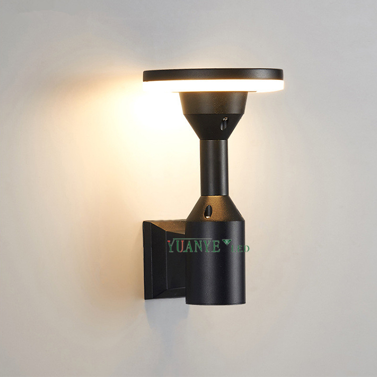 yuanyeled - Black Adjustable Outdoor Garden Solar Led Lamps Angle Up Wall Lighting 5w 9w 15w YY-BDR023 3