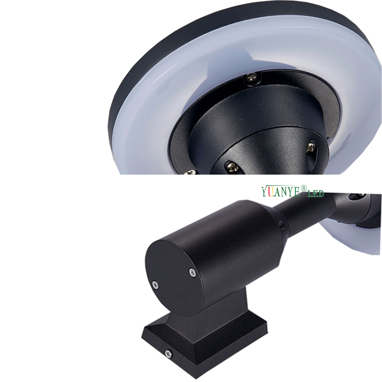 yuanyeled - Black Adjustable Outdoor Garden Solar Led Lamps Angle Up Wall Lighting 5w 9w 15w YY-BDR023 2