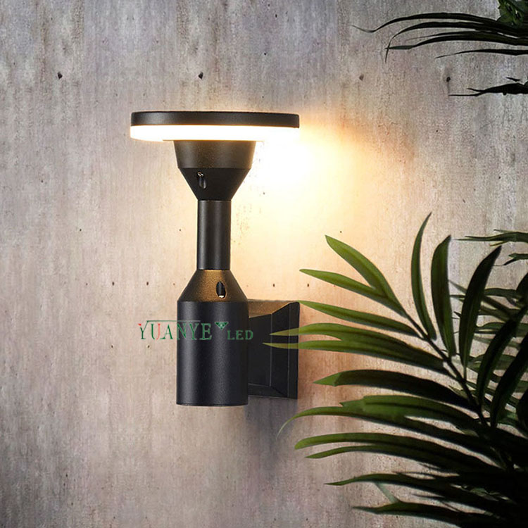 yuanyeled - Black Adjustable Outdoor Garden Solar Led Lamps Angle Up Wall Lighting 5w 9w 15w YY-BDR023 6