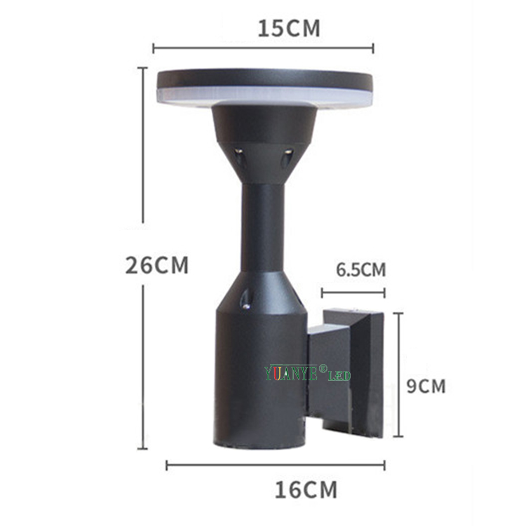 Yuanyeled - Black Adjustable Outdoor Garden Solar LED lamps angle up up Murning 5W 9W 15W YY-BDR023 8