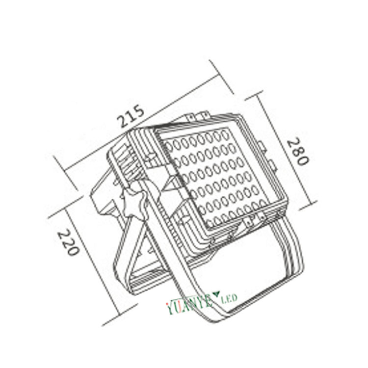 Yuanyed - светодиодная сценическая освещение PWM IP65 Странная стиральная машина по телефону управление приложением 54W 150 Вт 162 Вт YY -SG0020 8