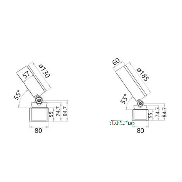 Luz de inundación LED de China LED al por mayor RGB Luces de decoración navideña 12W 18W 24W DC 12V 24V Iluminación de paisaje yy-tg6l 8