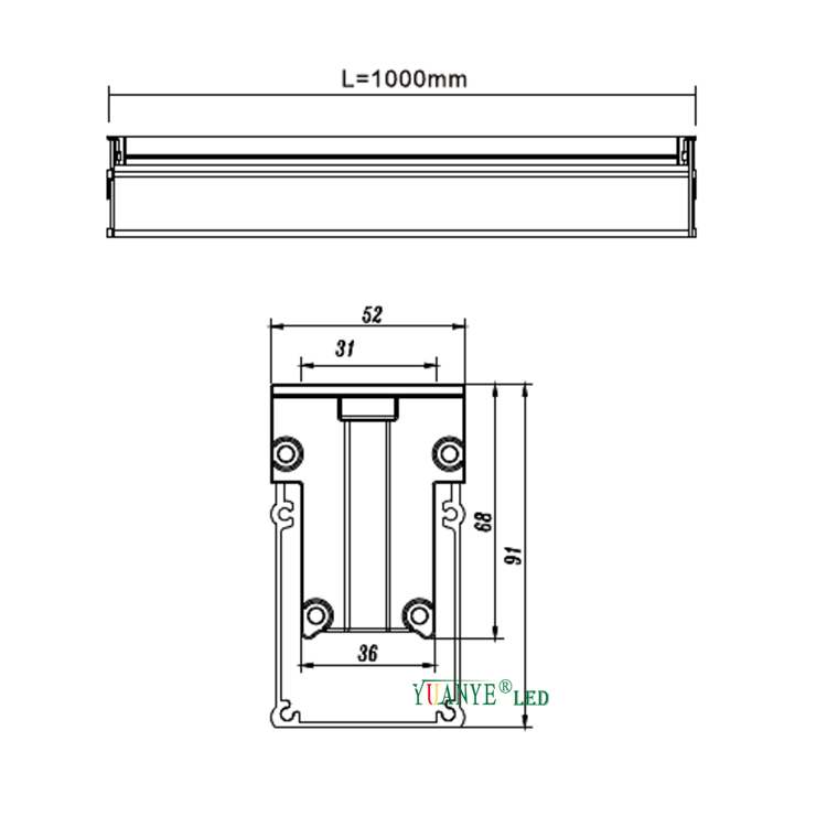 Yuanyeled - Lampu Frosted Outdoor IP65 Lampu Bawah Tanah Bawah Tanah Bawah Tanah RGB Light Light Yy -DTL003 9