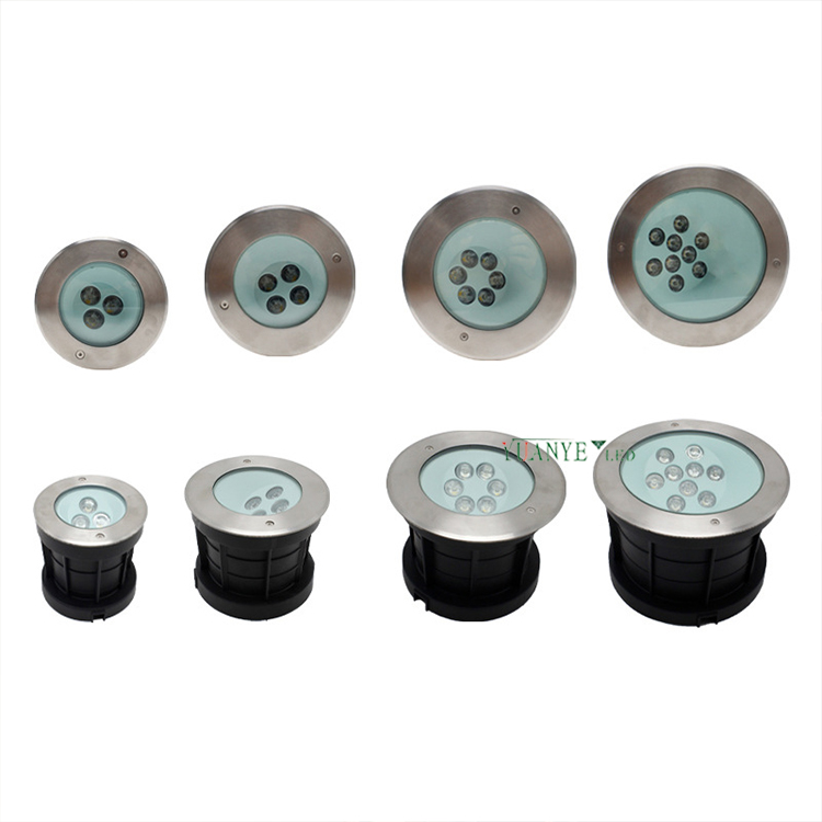 Yuanyeled - Китайская заводская светодиодная светодиодная светодиодная лампа на круглом этаже светлотух угловой лампы утопленное приложение, похороненное YY -DMR013 7