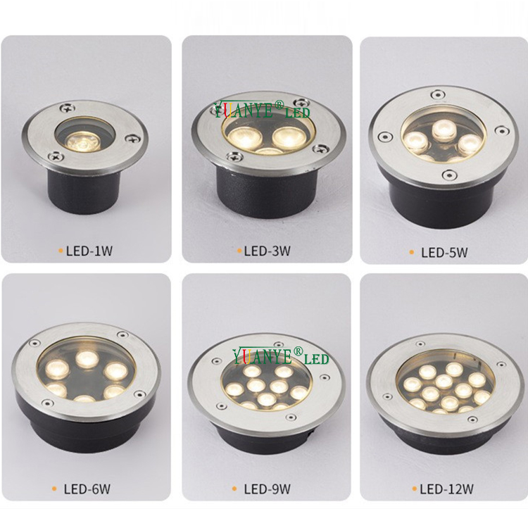 Yuanyeled - Iluminación subterránea redonda al aire libre RDM IP65 2700K RGB luces impermeables empotradas empotradas a prueba de agua yy -dmr019 8