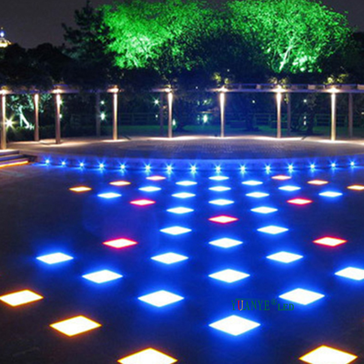 Yuanyeled - Luci di mattoni a LED RGBWY Acciaio inossidabile DMX512 Luce sotterranea incassata fuori YY -DZL001 10