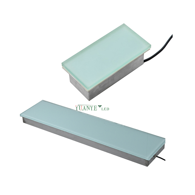 Yuanyeled - Luci di mattoni a LED RGBWY Acciaio inossidabile DMX512 Luce sotterranea incassata fuori YY -DZL001 9