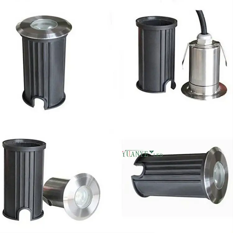 Yuanyeled - Runde unterirdische helle benutzerdefinierte Einzelfarbe 1W 3W 6W Edelstahl Dali rgbw yy -dmr007 1