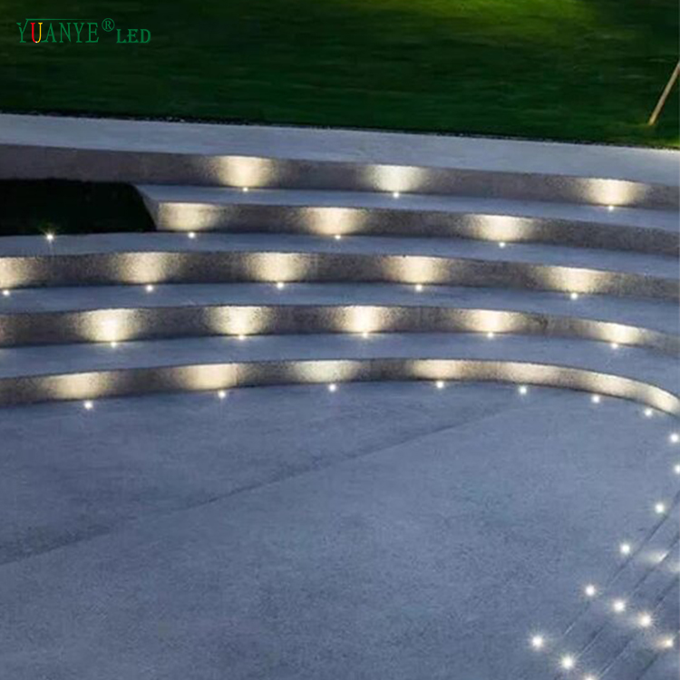 yuanyeled - Recessed Underground Light 1w Outside Stainless Steel Low Voltage 2 Years Warranty YY-DMR006 12