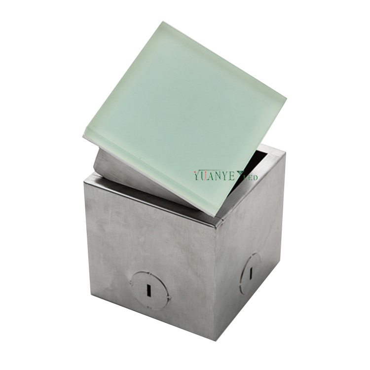 مخصص في الأرض zigbee3.0 قناة الإضاءة المضادة للماء من الطوب الشمسي مصابيح الطوب الفولاذ المقاوم للصدأ2 7