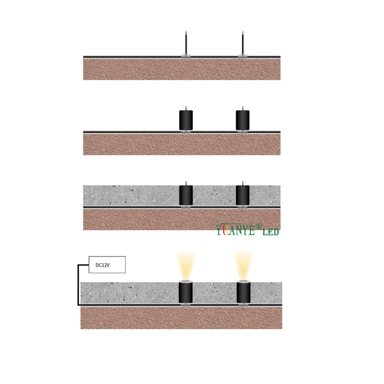 Yuanyeled - Promoción de la luz solar luz de entrada de luz OEM Architectural Dali Entrada de 12 voltios Square YY -DMS003 8